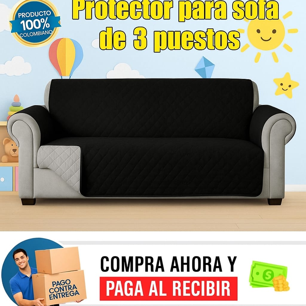 Protector para sofa 3 puestos 160cm x180cm  X89.900 + ENVIO GARTIS ⭐️⭐️⭐️⭐️⭐️5/5