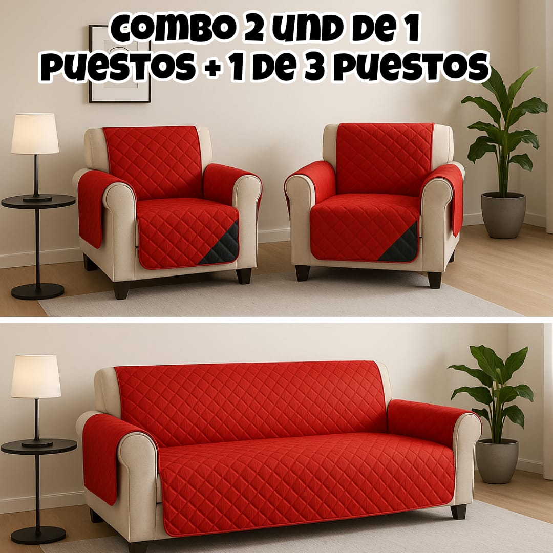 PROTECTORES PARA SOFA OFERTA X3 UNIDADES (2 DE 1 PUESTO Y 1 DE 3 PUESTOS)⭐️⭐️⭐️⭐️⭐️5/5