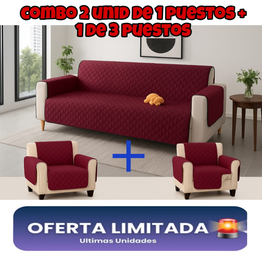 PROTECTORES PARA SOFA OFERTA X3 UNIDADES (2 DE 1 PUESTO Y 1 DE 3 PUESTOS)⭐️⭐️⭐️⭐️⭐️5/5