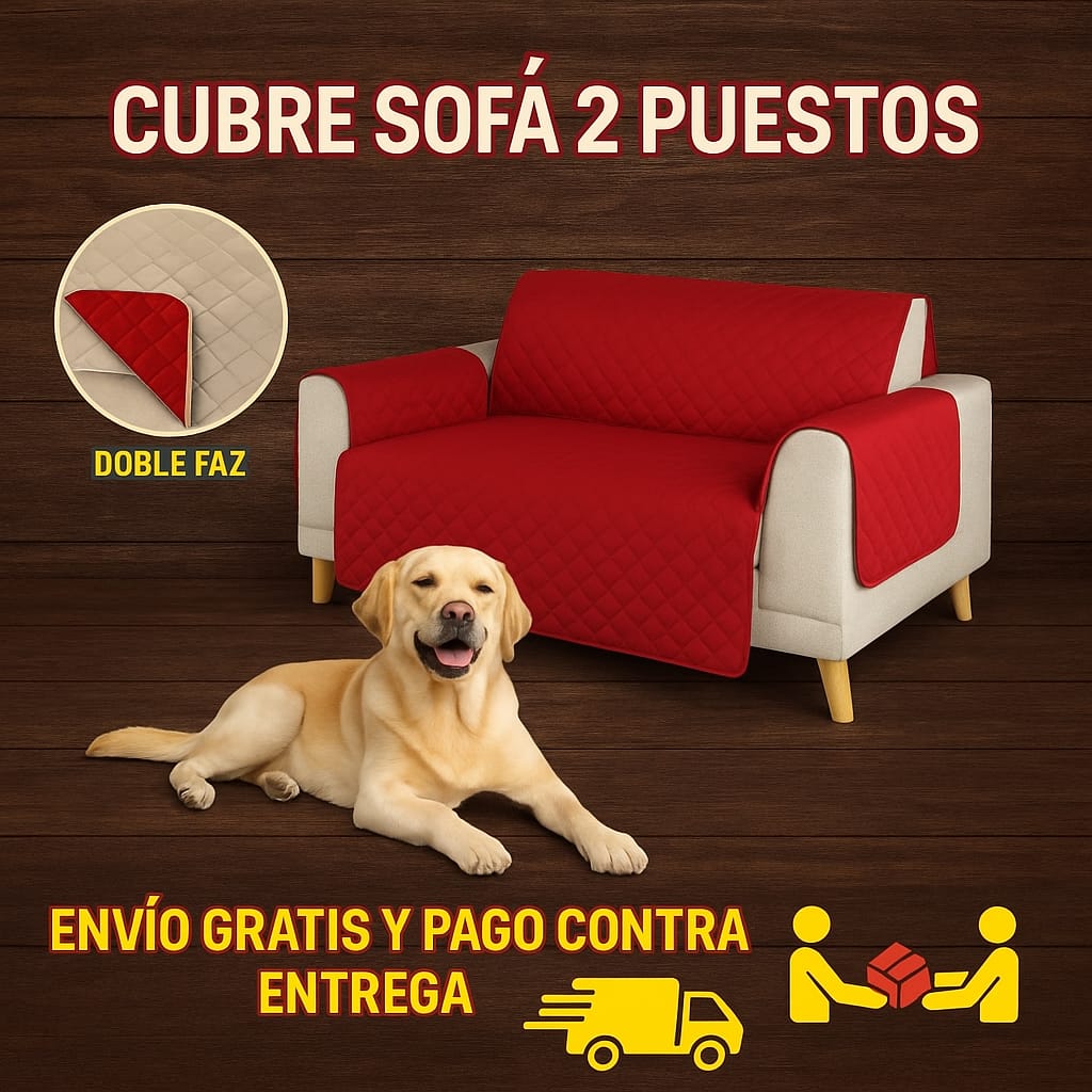 Protector para sofa doble faz 2 puestos 120cmx180cm ⭐️⭐️⭐️⭐️⭐️5/5