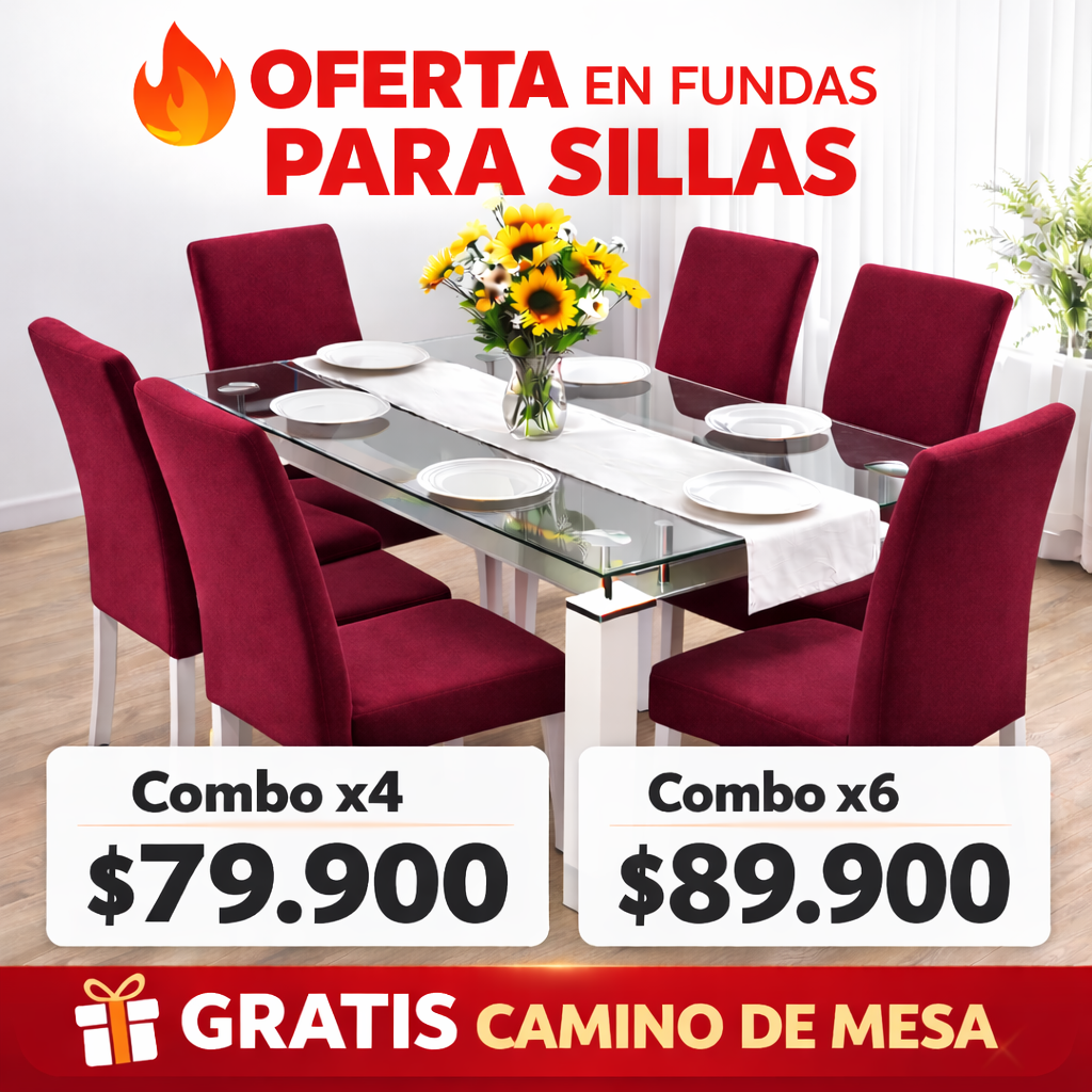 OFERTA EN FUNDAS ELÁSTICAS GRATIS CAMINO DE MESA ⭐️⭐️⭐️⭐️⭐️5/5