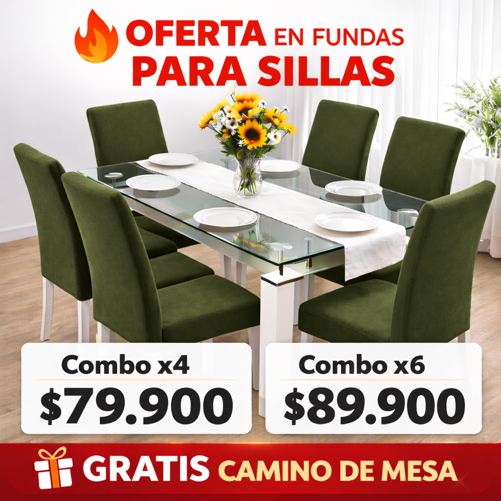 OFERTA EN FUNDAS ELÁSTICAS GRATIS CAMINO DE MESA ⭐️⭐️⭐️⭐️⭐️5/5