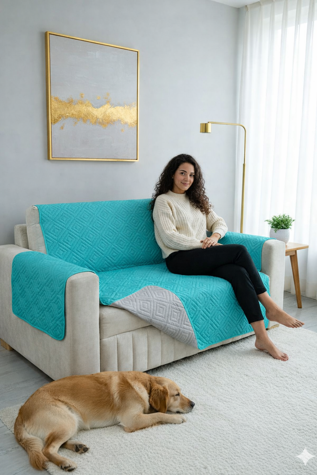 Protector para sofa doble faz 2 puestos 120cmx180cm ⭐️⭐️⭐️⭐️⭐️5/5